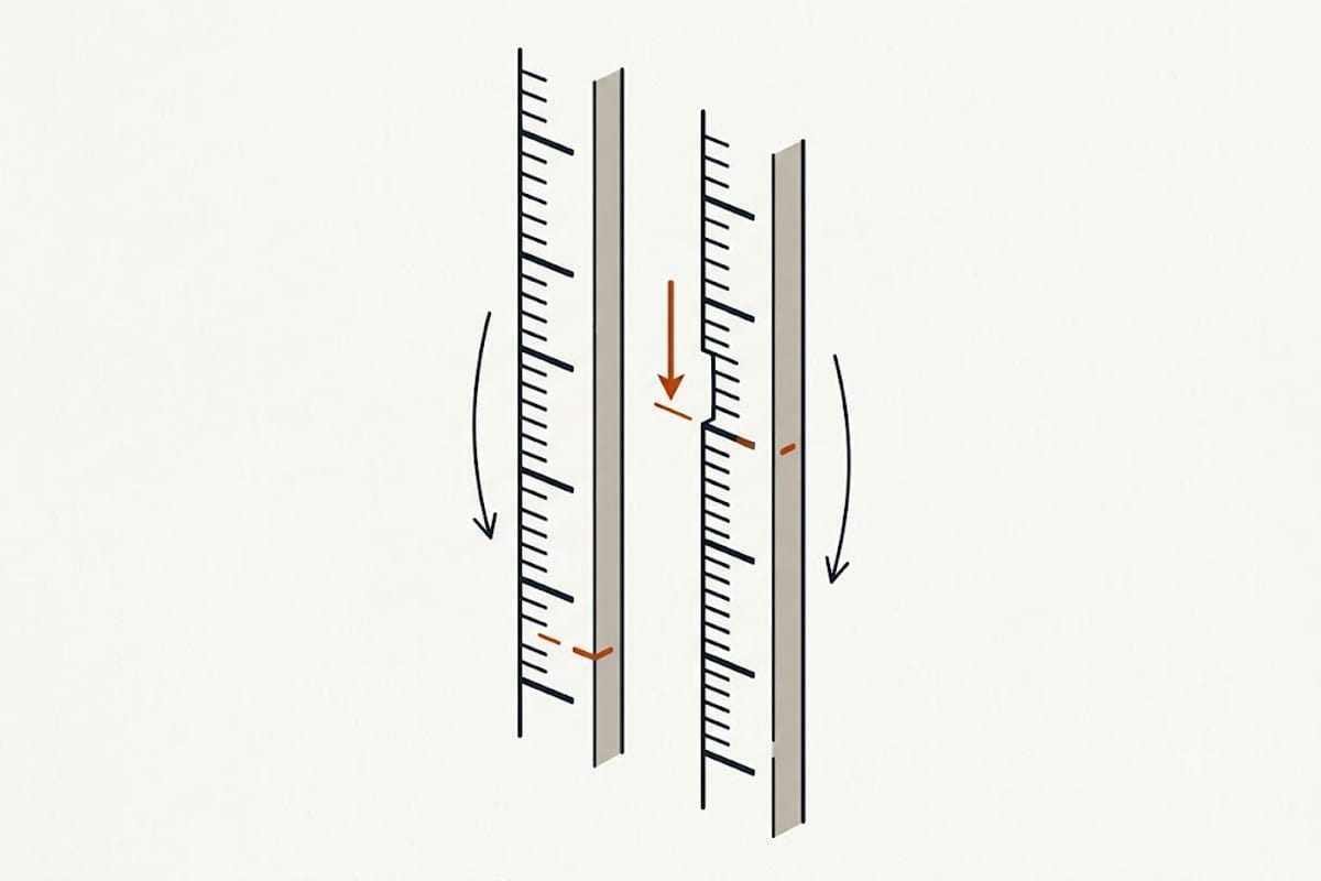 Where the rounding sits
