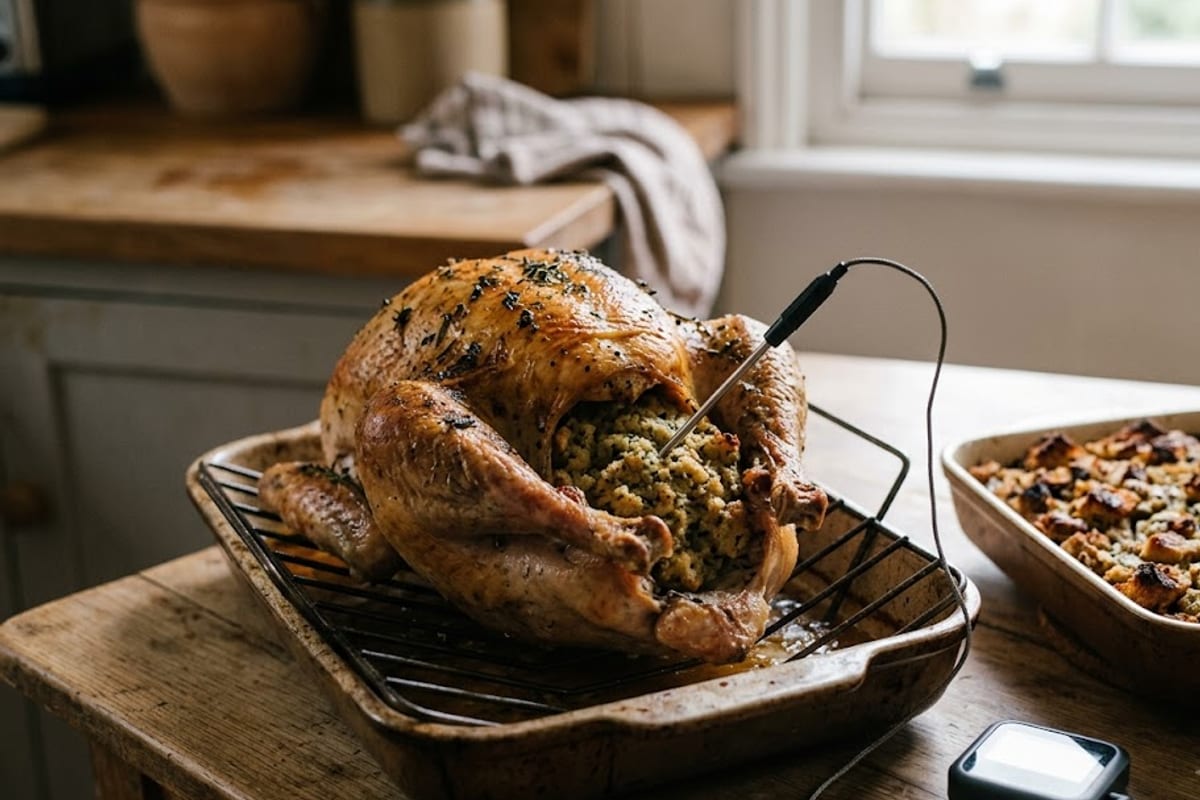 The stuffing sits in the coldest part